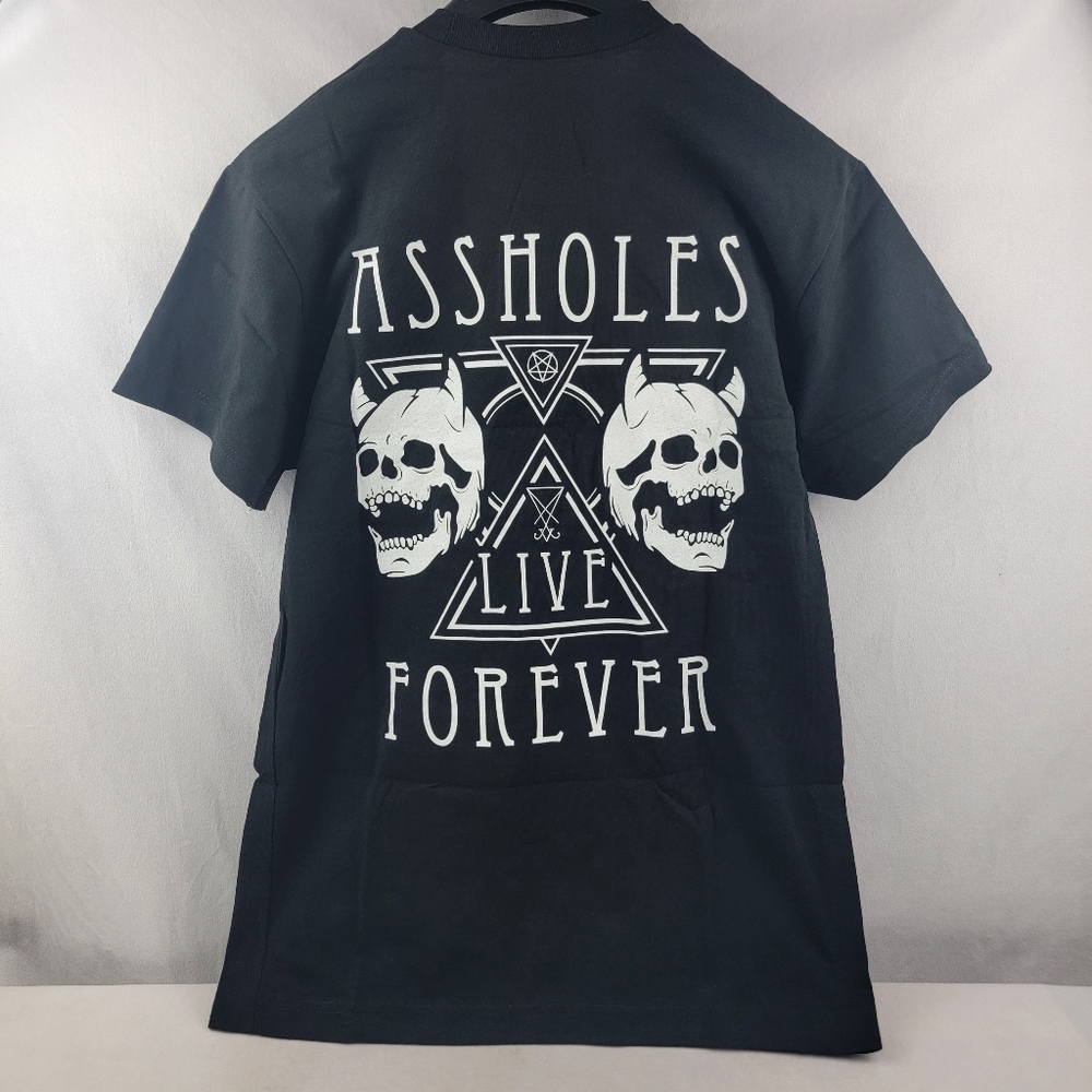 NIB ALF twin skulls black tshirt Size Medium - Picture 4 of 5